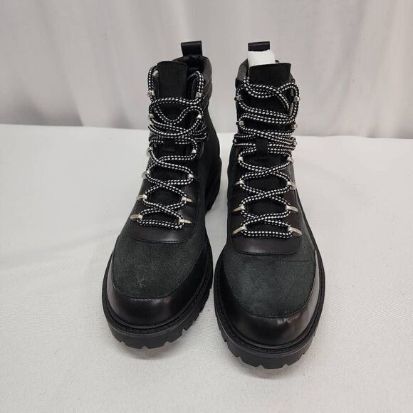 Charles David Size 9 Revolve Oxford Black Suede Lace Up Boots, Women's A - Picture 3 of 10